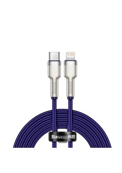 Cablu Type-C la Lightning 20W, 2m - Baseus Cafule Series (CATLJK-B05) - Purple