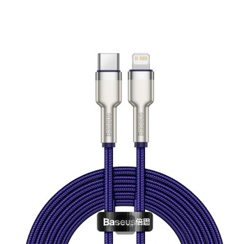 Cablu Type-C la Lightning 20W, 2m - Baseus Cafule Series (CATLJK-B05) - Purple