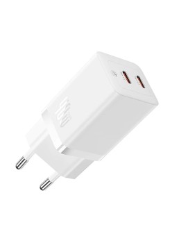 Incarcator 2x Type-C, GaN, Fast Charging, 40W - Baseus (CCGP180102) - White