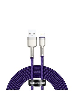 Cablu de Date USB la Lightning 2.4A, 2m - Baseus Cafule (CALJK-B05) - Purple