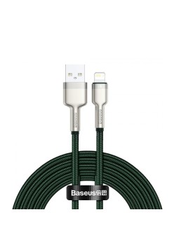 Cablu de Date USB la Lightning 2.4A, 2m - Baseus Cafule (CALJK-B06) - Green