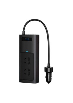 Invertor pentru Masina USB, Type-C, CN/US/EU, 150W - Baseus (CGNB020101) - Black