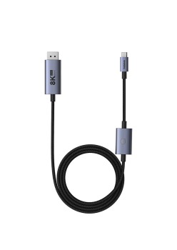 Cablu Type-C to DP 8K, 1.5m, PD100W - Baseus High Definition Series (B0063370D111-02) - Black