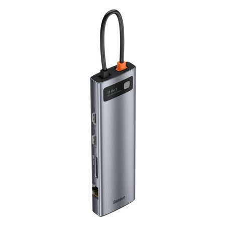 Hub USB-C to 3 x USB, Type-C, VGA, 2x HDMI, TF/SD - Baseus (CAHUB-CT0G) - Grey