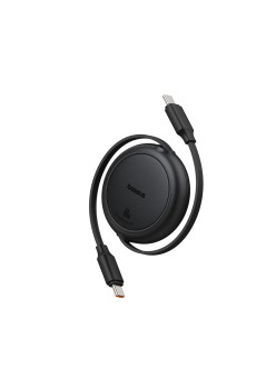 Cablu de Date Type-C la Type-C, 60W, 1m - Baseus Free2Pull Mini (P10364500111-01) - Cluster Black