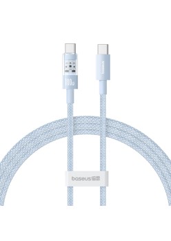 Cablu USB-C la Type-C, Super Fast Charging 100W, 2m - Baseus Gem (P10373000311-01) - Galaxy Blue