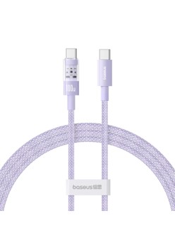 Cablu USB-C la Type-C, Super Fast Charging 100W, 1m - Baseus Gem (P10373000511-00) - Nebula Purple