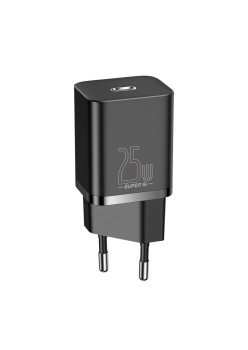 Incarcator Priza, USB-C, 25W - Baseus Super Si 1C (CCSP020101) - Black