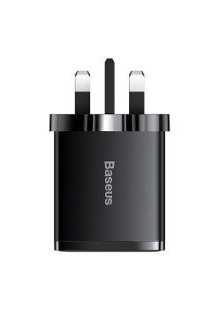 Incarcator UK, USB, Type-C, 30W - Baseus Compact Series (CCXJ030101) - Black