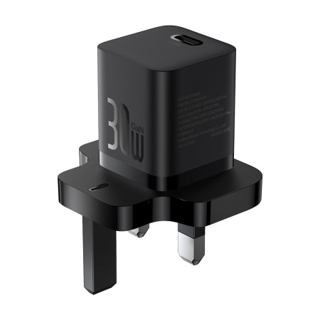Incarcator UK Type-C, 30W - Baseus GaN5 (P10110906113-00) - Black