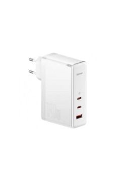 Incarcator EU 3in1, 140W, Cablu Type-C, 1m - Baseus GaN5 Pro (CCGP100202) - White