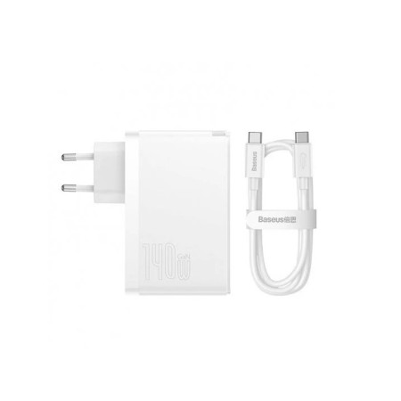 Incarcator EU 3in1, 140W, Cablu Type-C, 1m - Baseus GaN5 Pro (CCGP100202) - White