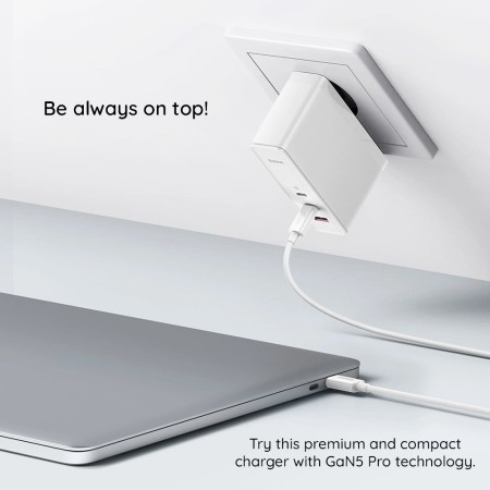 Incarcator EU 3in1, 140W, Cablu Type-C, 1m - Baseus GaN5 Pro (CCGP100202) - White
