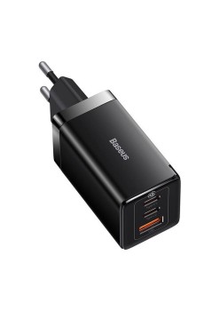 Incarcator EU 3in1, 65W, Cablu Type-C - Baseus GaN5 Pro (CCGP120201) - Black