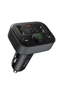 Incarcator Auto cu Modulator FM, USB, Type-C, 18W - Baseus S-09 Lite (C10762300113-00) - Cluster Black