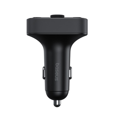 Incarcator Auto cu Modulator FM, USB, Type-C, 18W - Baseus S-09 Lite (C10762300113-00) - Cluster Black