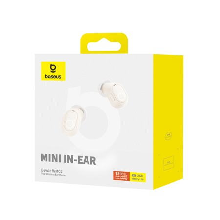 Casti Bluetooth Wireless - Baseus Bowie WM02 (NGTW370202) - Creamy White
