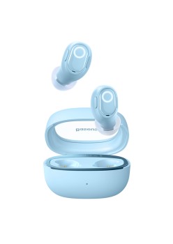 Casti Bluetooth V5.3 cu Smart Display, TWS - Baseus WM02+ (NGTW370303) - Blue