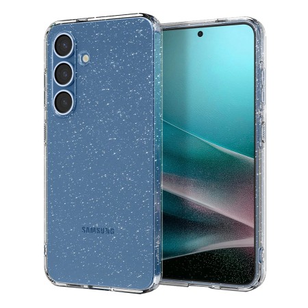 Huse pentru Samsung Galaxy S25 - Spigen Liquid Crystal Glitter - Crystal Quartz