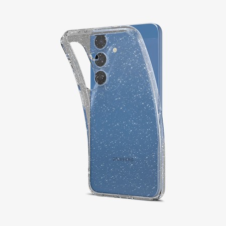 Huse pentru Samsung Galaxy S25 - Spigen Liquid Crystal Glitter - Crystal Quartz