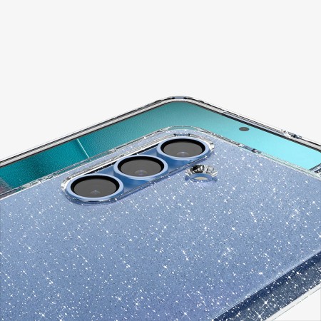 Huse pentru Samsung Galaxy S25 - Spigen Liquid Crystal Glitter - Crystal Quartz