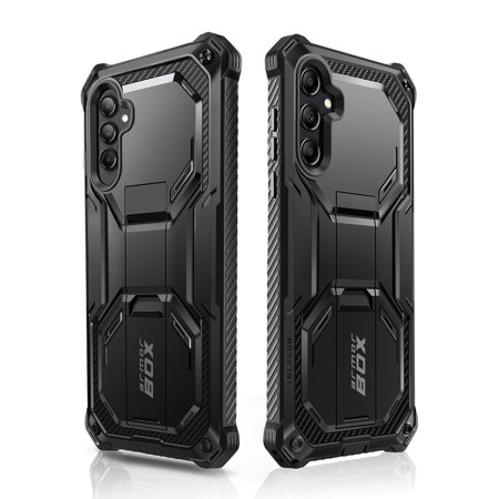 Husa pentru Samsung Galaxy A55 5G si Folie, I-Blason Armorbox, Black
