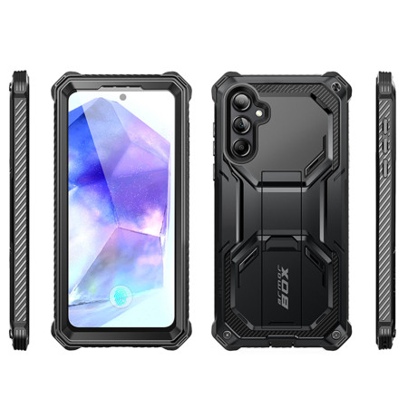Husa pentru Samsung Galaxy A55 5G si Folie, I-Blason Armorbox, Black