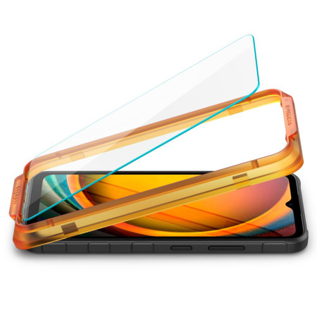 Folie pentru Samsung Galaxy Xcover 7, set 2, Spigen Glas.TR Align Master, Clear