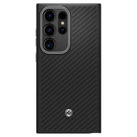 Husa pentru Samsung Galaxy S24 Ultra, Spigen Enzo Aramid, Matte Black