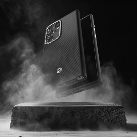 Husa pentru Samsung Galaxy S24 Ultra, Spigen Enzo Aramid, Matte Black