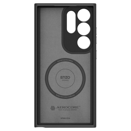 Husa pentru Samsung Galaxy S24 Ultra, Spigen Enzo Aramid, Matte Black