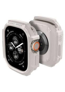 Husa pentru Apple Watch Ultra / Ultra 2, Spigen Rugged Armor, Dune Beige