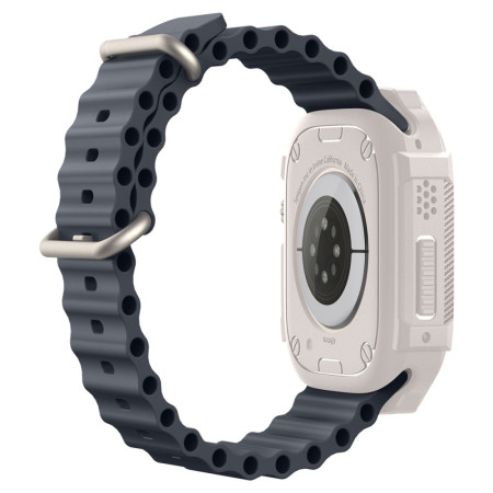 Husa pentru Apple Watch Ultra / Ultra 2, Spigen Rugged Armor, Dune Beige