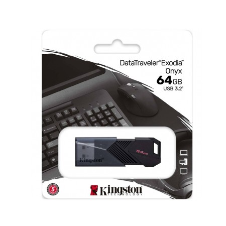 Stick de Memorie 64GB - Kingston Exodia Onyx (DTXON/64GB) - Black