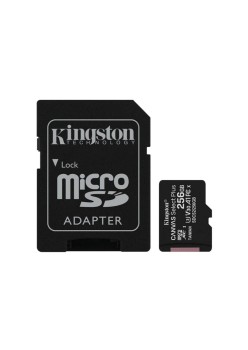 Card de Memorie cu Adaptor, 256GB - Kingston Canvas Select Plus (SDCS2/256GB) - Black