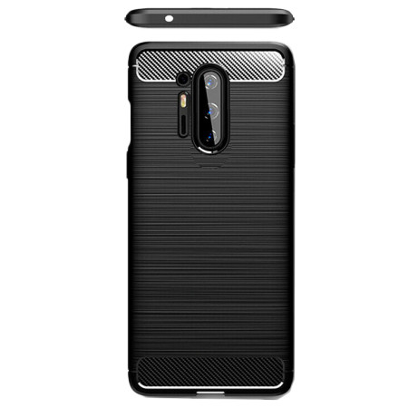 Husa Carbon compatibila OnePlus 8 Pro, Tech Protects, Negru