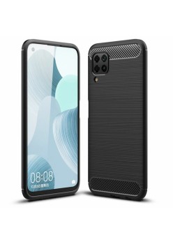 Husa pentru Huawei P40 Lite - Techsuit Carbon Silicone - Black