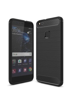 Husa pentru Huawei P10 Lite - Techsuit Carbon Silicone - Black