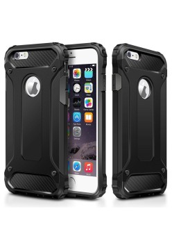 Husa pentru iPhone 6 Plus,6S Plus cu decupaj sticla - Techsuit Hybrid Armor - Black