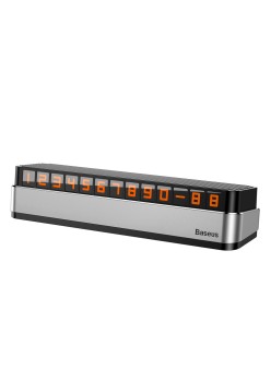 Suport Numar Auto Bord - Baseus Moonlight Box Series (ACNUM-B0S) - Silver