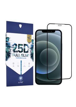 Folie pentru iPhone 12 Pro Max - Lito 2.5D FullGlue Glass - Black