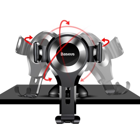 Suport Auto Bord / Parbriz - Baseus Osculum (SUYL-XP0S) - Black Silver