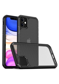 Husa pentru iPhone 11 - Techsuit Carbon Fuse - Black
