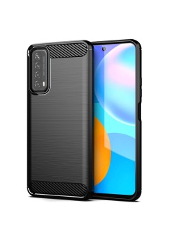Husa pentru Huawei P Smart 2021 - Techsuit Carbon Silicone - Black