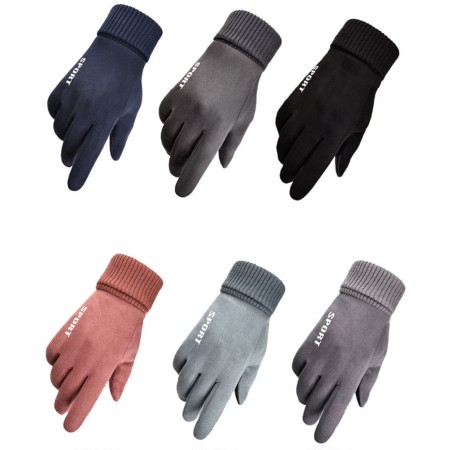 Manusi Touchscreen - Techsuit Suede (ST0009) - Blue
