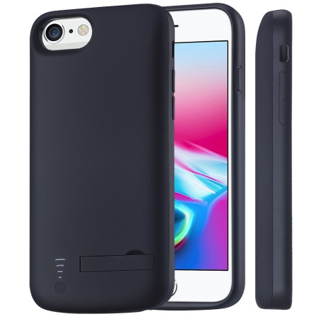 Husa pentru iPhone 6 Plus / 6s Plus / 7 Plus / 8 Plus cu Baterie de 6000mAh - Techsuit Power Pro - Black