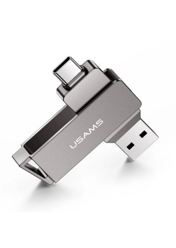 Stick de Memorie USB, Type-C 256GB - USAMS (US-ZB202) - Iron Gray