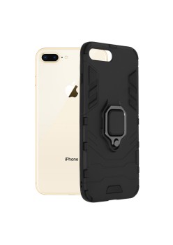Husa pentru iPhone 7 Plus / 8 Plus - Techsuit Silicone Shield - Black