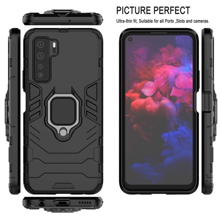 Husa pentru Huawei P40 Lite 5G - Techsuit Silicone Shield - Negru