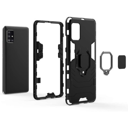 Husa pentru Samsung Galaxy A71 4G - Techsuit Silicone Shield - Black